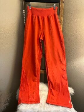 Free People Neon Orange lounge pants